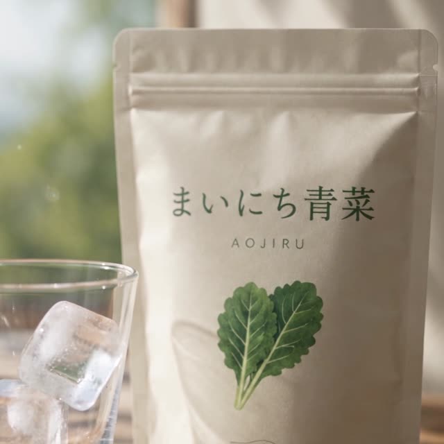 健康食品の縦型動画
